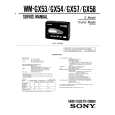 SONY WM-GX53 Service Manual cover photo