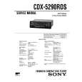 SONY CDX5290RDS Service Manual cover photo