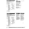 SONY XM-4040 Owner's Manual cover photo