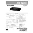 SONY STR-AV200E Service Manual cover photo