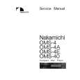 NAKAMICHI OMS-4 Service Manual cover photo