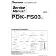 PIONEER PDK-FS03 Service Manual cover photo