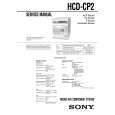 SONY HCDCP2 Service Manual cover photo