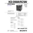 SONY HCDDX60AV Service Manual cover photo