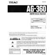 TEAC AG-360 Owner's Manual cover photo