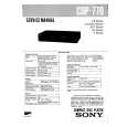 SONY CDP770 Service Manual cover photo