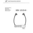 SENNHEISER HDI 1019-6 Owner's Manual cover photo