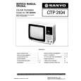 SANYO CTP3104 Service Manual cover photo