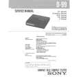 SONY D99 Service Manual cover photo