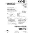 SONY CMT-ED1 Owner's Manual cover photo