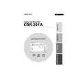 ONKYO CDR201A Owner's Manual cover photo
