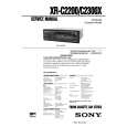 SONY XR-C2200 Owner's Manual cover photo
