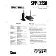 SONY SPPLX550 Service Manual cover photo