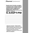 PIONEER S-A4SPT-PM Owner's Manual cover photo