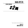 SONY MAK-IPS76 Service Manual cover photo