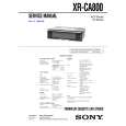 SONY XRCA800 Service Manual cover photo