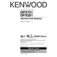 KENWOOD DPX501 Owner's Manual cover photo