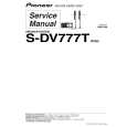 PIONEER S-DV777T/XCN5 Service Manual cover photo