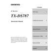 ONKYO TXDS787 Owner's Manual cover photo