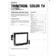 SONY KV-25XBR Owner's Manual cover photo