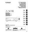 PIONEER A303R Owner's Manual cover photo