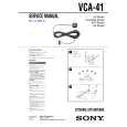 SONY VCA41 Service Manual cover photo