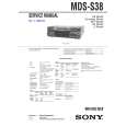 SONY MDSS38 Service Manual cover photo