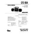 SONY CFS-904 Service Manual cover photo