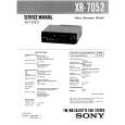 SONY XR7052 Service Manual cover photo