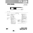SONY VTX100M Service Manual cover photo