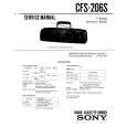 SONY CFS206S Service Manual cover photo