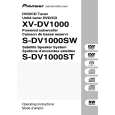 PIONEER S-DV1000ST Owner's Manual cover photo