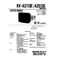 SONY KVA2513 Service Manual cover photo