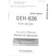 PIONEER DEH636 Owner's Manual cover photo