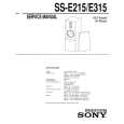 SONY SS-E215 Service Manual cover photo