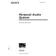 SONY ZS-D50 Owner's Manual cover photo