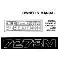 ALPINE 7273M Owner's Manual cover photo