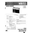 SONY WMF57 Service Manual cover photo