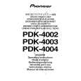 PIONEER PDK-4002 Owner's Manual cover photo