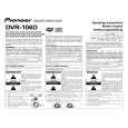 PIONEER DVR-106D Owner's Manual cover photo