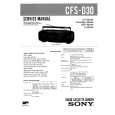 SONY CFSD30 Service Manual cover photo
