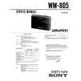 SONY WM805 Service Manual cover photo