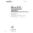SONY CMT-CPX1 Owner's Manual cover photo