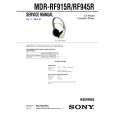 SONY MDRRF915R Service Manual cover photo