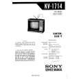 SONY KV1714 Service Manual cover photo