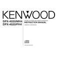 KENWOOD DPX-4020MH4 Owner's Manual cover photo