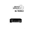 LUXMAN D105U Service Manual cover photo