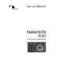 NAKAMICHI 630 Service Manual cover photo