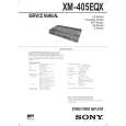 SONY XM405EQX Service Manual cover photo
