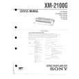 SONY XM2100G Service Manual cover photo